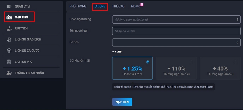 Nạp tiền Fabet - Thao tác cần thiết để tham gia cá cược 1 Phương Thức Thanh Toán Tại Nhà Cái Fabet Đang Cung Cấp